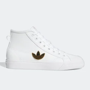 Adidas véritable trèfle Nizza chaussures montantes en toile pour femmes H01134